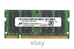 Micron 8GB 2x4GB PC2-6400 DDR2 800 Mhz 200 Pin Laptop Memory SO-DIMM RAM