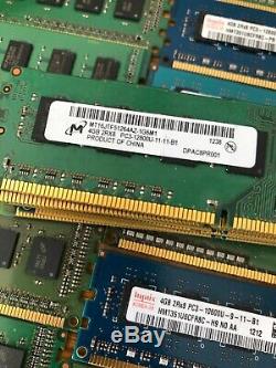 Mixed Lot of 128 4GB Laptop DDR3 PC3 Memory RAM