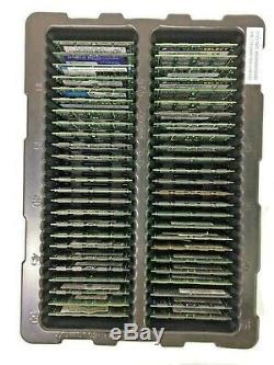 Mixed Lot of 50 2GB (100 GB total) PC2 DDR2 Laptop Memory SODIMM RAM (TESTED)