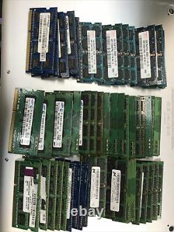 Mixed Lot of 50 2GB ddr3 PC3 laptop memory sodimm Ram