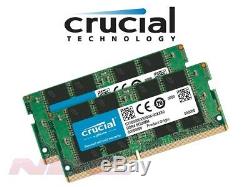 NEW Crucial 64GB (2x32GB Kit) DDR4 PC4-25600 Laptop SO-DIMM RAM Memory 3200MHz