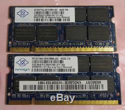 Nanya 4GB (2 x 2GB Single Sticks) PC2-6400 666 DDR2 Sodimm Laptop RAM Memory