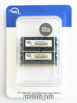 OWC 32GB (16GB x 2) DDR4 2666MHz SODIMM (OWC2666DDR4S32P) Laptop RAM Memory