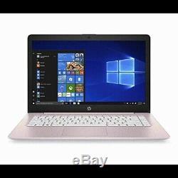 Open Box HP Stream 14 Laptop AMD A4 4GB RAM 64GB eMMC Flash Memory Rose Pink