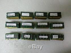 Qty Lot (117) 512MB PC2700 DDR Laptop Memory / RAM -Micron Infinenon Samsung etc