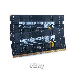 RAM 32GB Micron 2x16GB 2RX8 DDR4 21300S PC4 2666V 260PIN SODIMM Memory Laptop