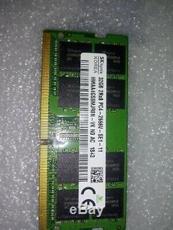SK Hynix 32GB 2Rx8 PC4-2666V PC4-21300 Laptop SoDimm HMAA4GS6MJR8N-VK memory ram
