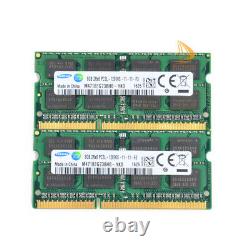 Samsung 10X 8GB 2RX8 PC3L-12800S DDR3L 1600Mhz Laptop Memory RAM Low Density #DD