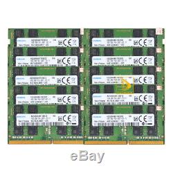 Samsung 10x 16GB DDR4 2400MHz PC4-19200 SODIMM 260pin Sodimm Laptop Memory RAM #