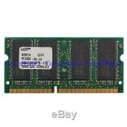 Samsung 256MB PC133 133Mhz 144pin SDRAM Sodimm Laptop Memory Ram NON-ECC