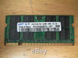 Samsung 2GB PC2-6400 666 DDR2 Sodimm Laptop RAM Memory 1 x 2048MB Single Stick
