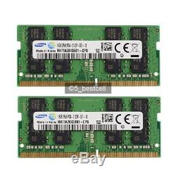 Samsung 32GB 2X 16GB DDR4-2133 MHz PC4-17000 260Pin PC4-2133P Laptop Memory Ram