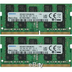 Samsung 32GB 2X16GB PC4-19200 DDR4-2400Mhz 1.2v ECC SO-DIMM Laptop Memory Ram