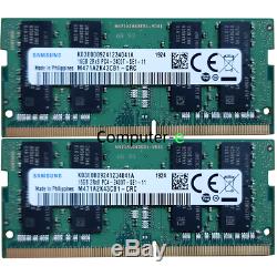 Samsung 32GB KIT 2X16GB PC4-19200 DDR4-2400MHZ 260Pin SO-DIMM Laptop Memory Ram