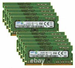 Samsung 4GB 1RX8 DDR3L 1600MHz PC3L-12800S 204PIN SO-DIMM Laptop RAM Memory LOT