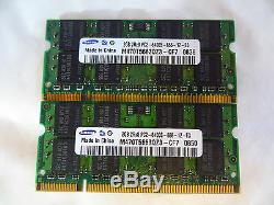 Samsung 4GB (2 x 2GB Single Sticks) PC2-6400 666 DDR2 Sodimm Laptop RAM Memory