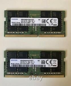 Samsung 64GB (2 X 32GB) DDR4 PC4-21300 2666MHZ 260 PIN SODIMM Laptop Memory RAM