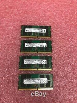 TESTED Lot of 4 Micron MTA16ATF2G64HZ-2G3E1 16gb DDR4 2466 Laptop SODIMM RAM