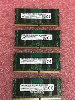 TESTED Lot of 4 Micron MTA16ATF2G64HZ-2G3E1 16gb DDR4 2466 Laptop SODIMM RAM