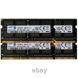 Test Samsung 4X 8GB 2RX8 DDR3 1333MHz PC3-10600S 1.5V SODIMM Laptop RAM Memory %