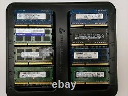 UNTESTED Lot of (50) DDR3 PC3 2GB Laptop Memory RAM Mixed Speeds & Brands