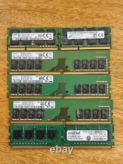 Various Job Lot 8GB Desktop Laptop Memory Ram Sticks Samsung Hynix Micron